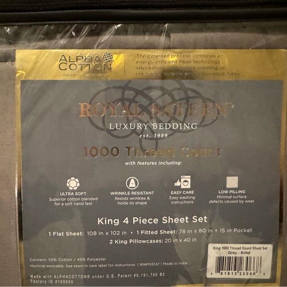 King Sheets - Picture 2 of 3